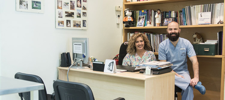 Ana y Javier en la consulta